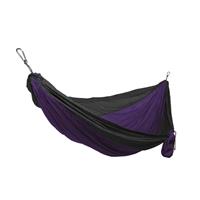 Grand Trunk Double Parachute Nylon Hammock - Dark Purple / Black